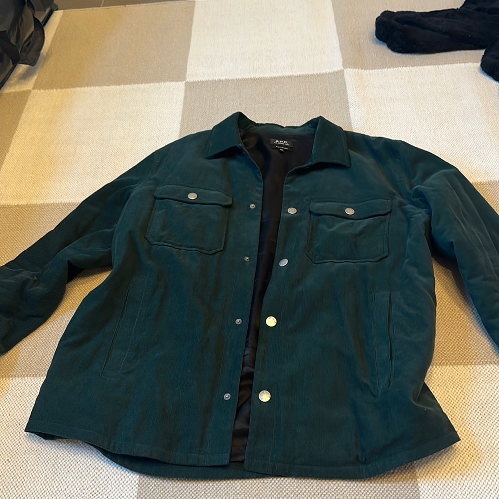 APC corduroy jacket in forest green